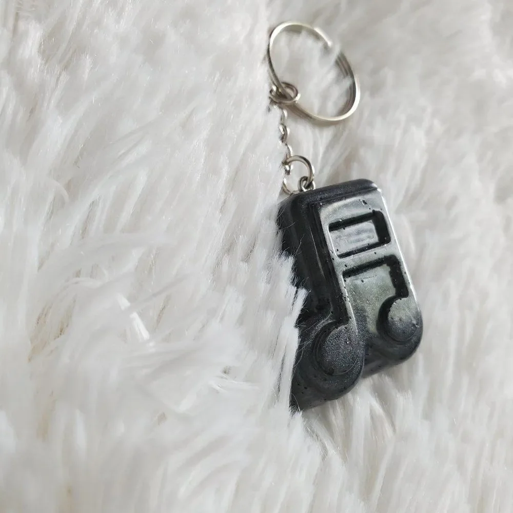 Music Note Keychain, Bookbag Charm